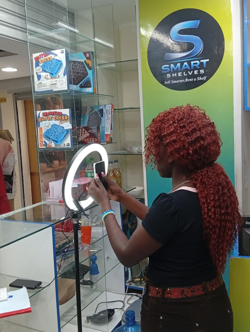 Social media marketing support for shelf-based brands